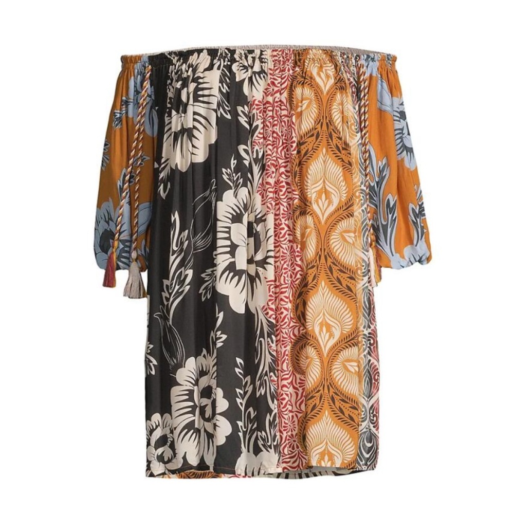 Agua by Agua Bendita Liberty Fera Off Shoulder Mini Dress
